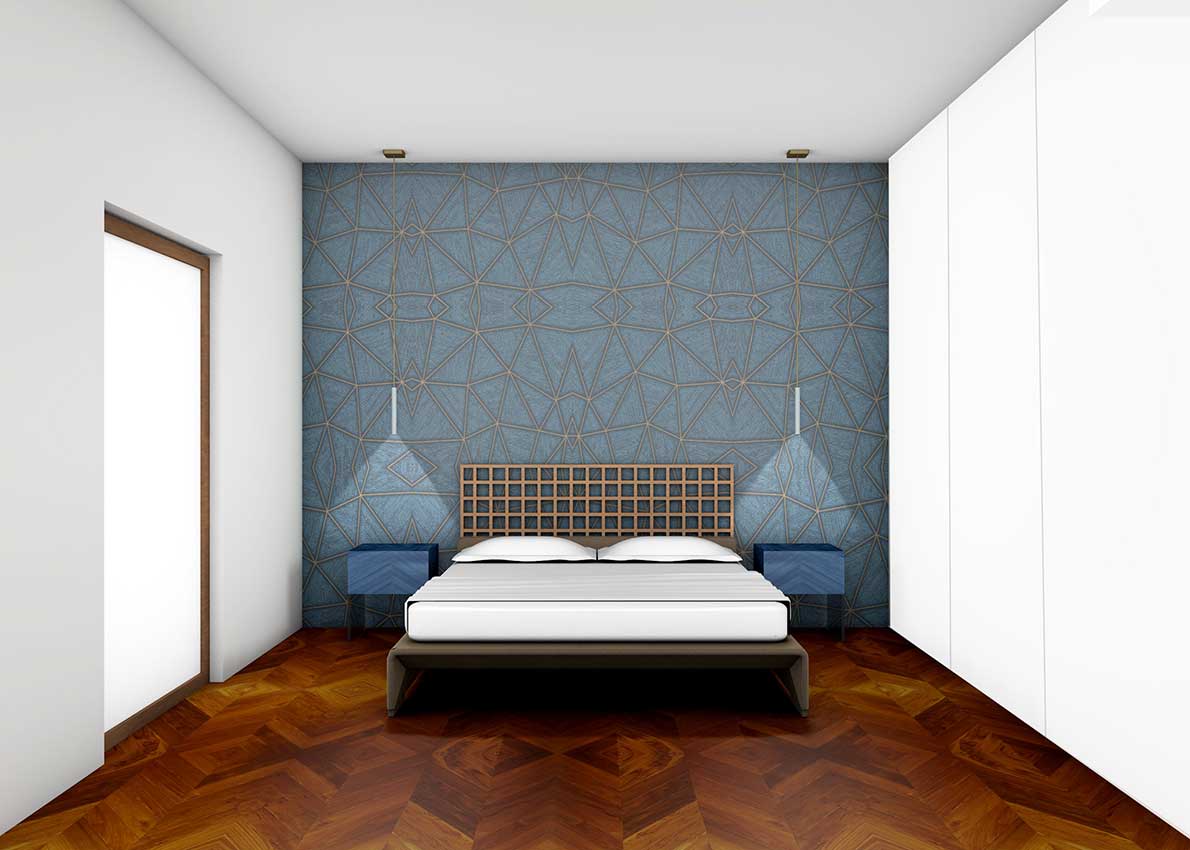 camera da letto - render